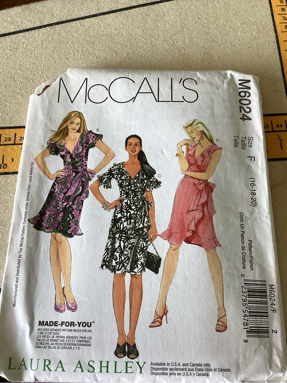 Laura Ashley Pink & Black Floral Wrap Midi Dress